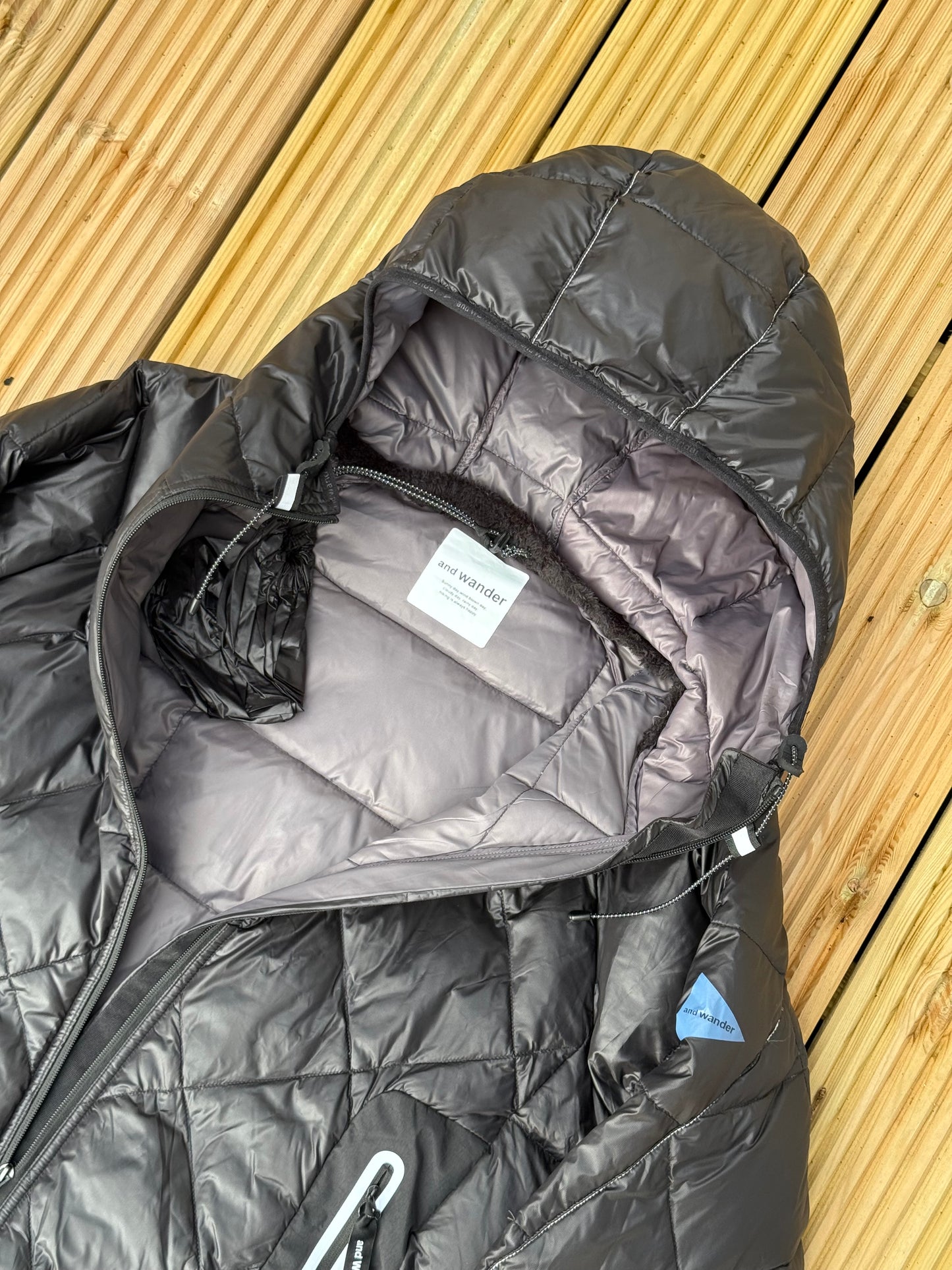 And Wander Diamond Stitch Puffer Coat